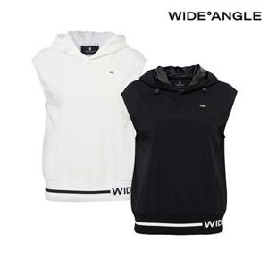 [와이드앵글] WWU25253 여성 CO 우븐 하이브리드 후드 베스트