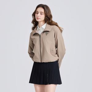 챌린저 여성 소프트터치 오버핏 2레이어 방풍 후드 자켓 베이지_CHE3WJK5742BE