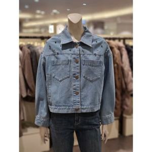 [트리아나]MARIO소고 비즈장식 오버핏청자켓AJ1GA09