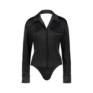 쿠레쥬 바디수트 티셔츠 225CBD123TA0007 Black