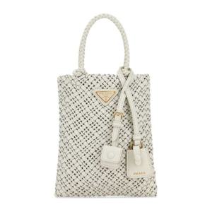 프라다 위빙 가죽 탑 핸들 백 1BA4642MHB F0009