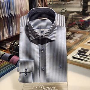 듀퐁셔츠 SE5FM21LS364SNY 컴포터블 구김이 적은 스트레치 스트라이프 슬림 핏 셔츠