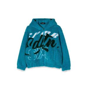 DSQUARED FELPA 자카드 퍼 콘 지퍼 E 카푸치오 DQ1130KD0092DQ812