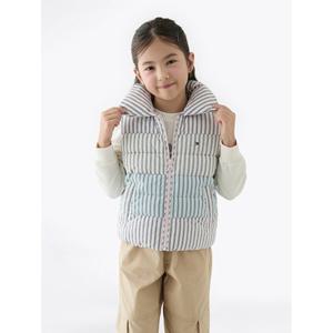 타미힐피거 키즈 T42F6QVT450GT1 믹스 스트라이프 패딩 베스트