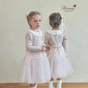 페리미츠 HC12 프릴 카라 골지 샤  원피스 P2532O650