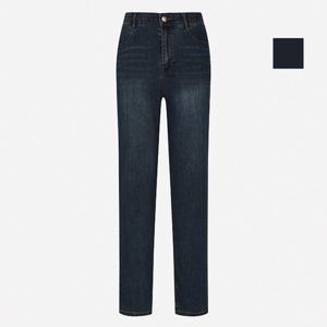 [뱅뱅] 공용 네이비 슬림일자 데님팬츠 (NQI676)