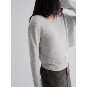 (325951LY52) [에잇세컨즈] 레이어드 긴소매 풀오버  라이트 그레이