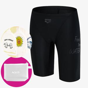 아레나 남성 수영복 플로우라인 4부 A5FM1MF01 BLK 가방 수모행거 증정