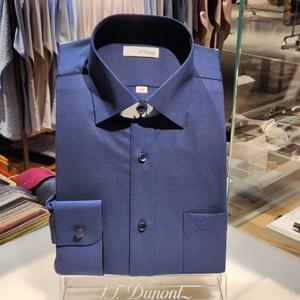 듀퐁셔츠 SE5FM11LS106SNY 비지니스 구김이 적은 울믹스 스트레치 일반 핏 셔츠
