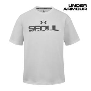 [언더아머(백)]남여공용 APAC HWT 서울 라운드 반팔 티셔츠 6010181-100