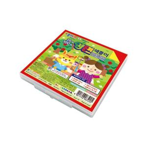 6000 20색 100매 케이스 양면색종이 15cmx15cm 종이나라 부품 소모품 자재 파츠