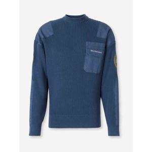 발렌시아가 스웨터 833238T3386 5002DARK BLUE INDIGO BLUE
