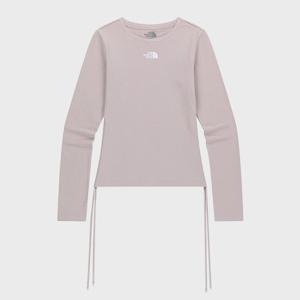 [노스페이스] (NFM_NT7TR80J_GYL_) 여성 셔링 긴팔 라운드티 NT7TR80J_GYL