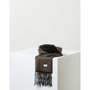 [헤지스]HJMU5F701BK_남성 블랙 멜란지 캐시미어 머플러