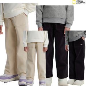 [내셔널지오그래픽키즈] 와이드핏 우븐 팬츠 (기모) K254GPT030