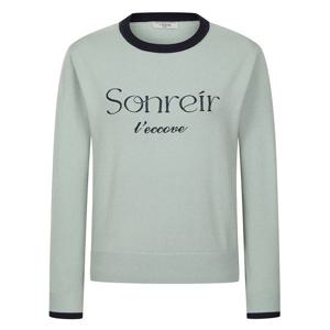 [레코브](레코브) 레터링 자수 배색 니트(LC61CXKN553X)