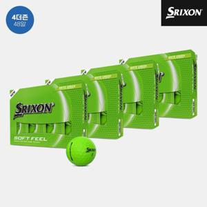 [4더즌 48알]던롭코리아 정품 스릭슨 소프트 필 14 브라이트 골프볼[남여공용][그린][2피스]