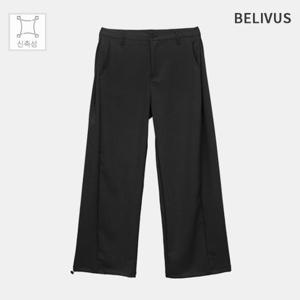 빌리버스 남성 와이드 슬랙스 사이드 핀턱 벌룬핏 데일리 스트링 조거팬츠 BCONP006