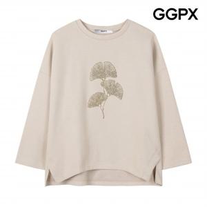 [GGPX] 나뭇잎 핫픽스 슬릿 티셔츠 (GP9TS029F)