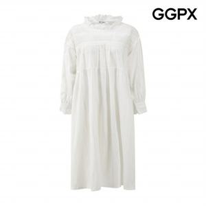 [GGPX] 레이스 하이넥 다트 플레어 원피스 (GP9OP017F)