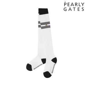 파리게이츠 (521E3SCA31) 여성 스마일 자수 프레피 배색 니삭스