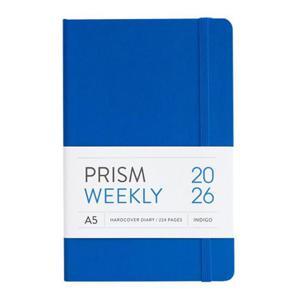 인디고 다이어리 2026 프리즘 A5 위클리 스케줄러 (날짜형 25절 주간) (산토리니)