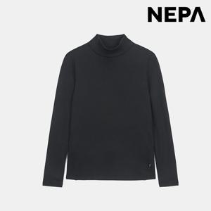 네파[택가79,000원]여성 간절기 골지 하이넥 티셔츠 7K65361