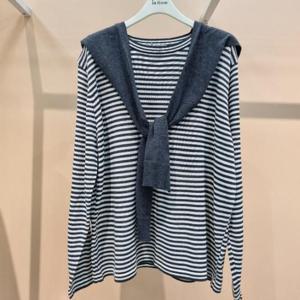 라티움 HC34 신축성좋은품편한 루즈핏 단가라 울 숄셋트 가을 니트 T2533se03