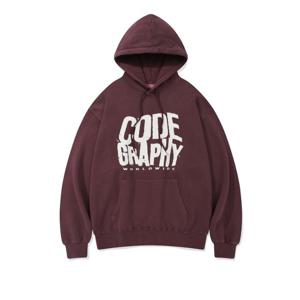 코드그라피 피그먼트 빈티지 코드그라피 후드티 BB CBDWUTH021 BG