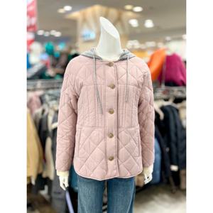 [트리아나]니트 후드 경량 누빔 점퍼 TI1FA02