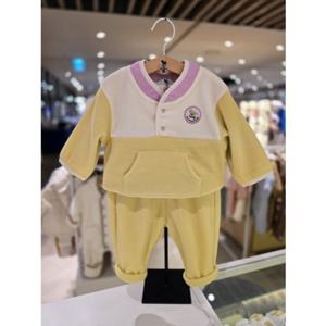 [블루독베이비] 25 FW(YE)플리스 상하세트(45C1361009)출산 조카 백일 돌 선물 간절기 유아 아가옷 (45C136