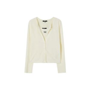 [랩]리본자수 가디건 니트탑SET(AR4EXA20)