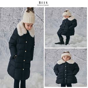 [빈]BZ64JP02NV 네이비 라인 롱다운 점퍼