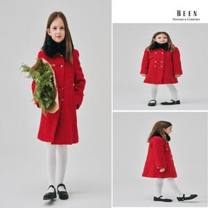 [빈]BZ64CT02RD 레드 부클 에이라인 울 코트