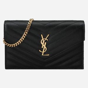 [생로랑]5F 742920 BOW01 1000 모노그램 엔벨로프 체인백 블랙