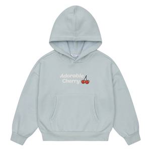 소이 여아 기모 체리 후드 티셔츠 21W1459_MT