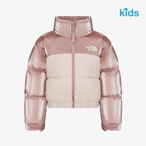 노스페이스 키즈 NJ1DR61T 핑크 걸즈 레이나 다운 자켓 RDS 크롭점퍼