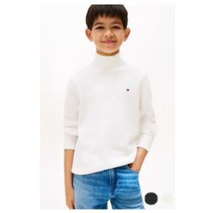 [타미힐피거칠드런2] 코튼 터틀넥 스웨터 T42F7WWO210BT1 8세 16세