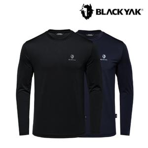 간절기 남여 공용 라운드 더블 웜 긴팔티 약기모 기능성 긴팔티 1BYRTXU905