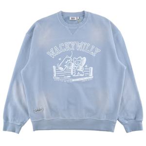 와키윌리 워싱 키키 그래픽 맨투맨 WA2503CR18BL