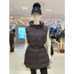 [파리게이츠] 25FW겨울 여성 허리 벨트 경량 다운 베스트 (521E4JV302BK)
