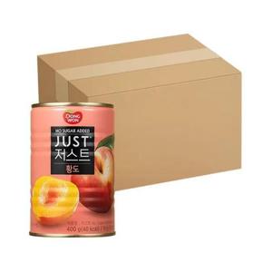 동원 저스트 노슈가 황도 2절 400g x 24캔