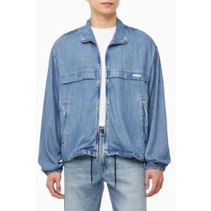 [캘빈클라인 진]남성 레귤러핏 블루 데님 윈드 브레이커 재킷 4RB955G