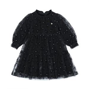 [프렌치캣(백)]BK 리본샤 원피스 (Q45DKO090)