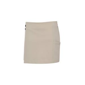 [와이드앵글]여성 CO 베이직 트리코트 본딩 H라인 큐롯 WWW23Q12E2