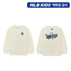 [MLB키즈PG] 스트릿 베이직 로고 아트웍 기모 맨투맨 (7AMTB1456-50CRS)