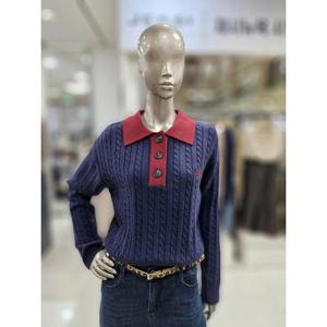 제시뉴욕 세이브존04 꽈배기 로고 니트 MEA5KO5340KO