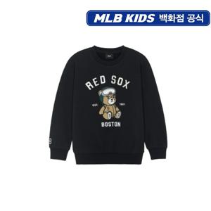 MLB키즈 모노베어 기모 아플리케 맨투맨티셔츠 (7AMTC045643BKS)