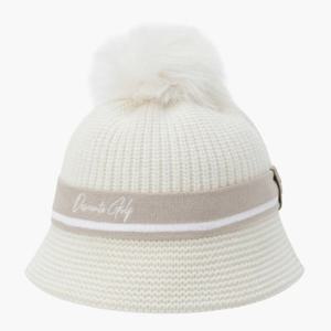 M 데상트골프모자 GQC DP42WFCPO4-IVYG 여성 니트 폼 버킷햇 / Ivory