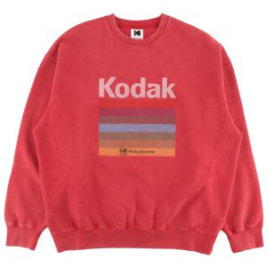 코닥 레인보우 스노우워싱 기모 맨투맨 K5423EFST1PNK